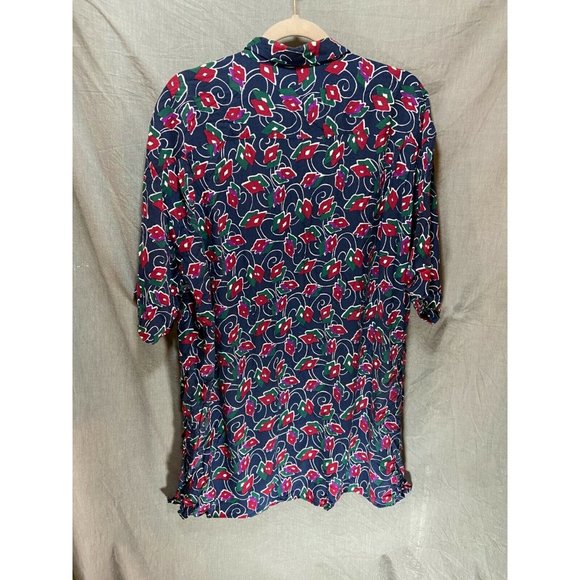 Baxter International Button Up Shirt Adult XL Red Blue Green Purple Casual Mens. - Picture 5 of 8